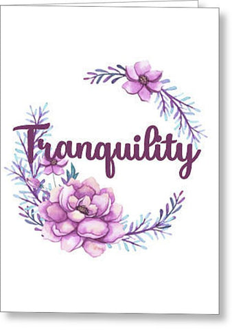 Tranquility Inspirational Blank Note Card, Greeting Card with Envelope