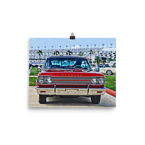 1965 AMC Marlin Muscle Car Hot Rod Poster Print Wall Art 