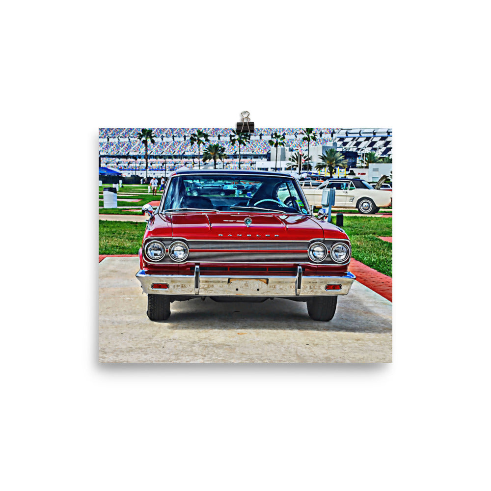 1965 AMC Marlin Muscle Car Hot Rod Poster Print Wall Art 