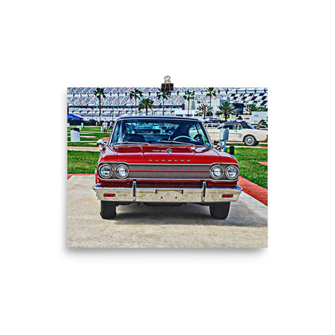 1965 AMC Marlin Muscle Car Hot Rod Poster Print Wall Art 