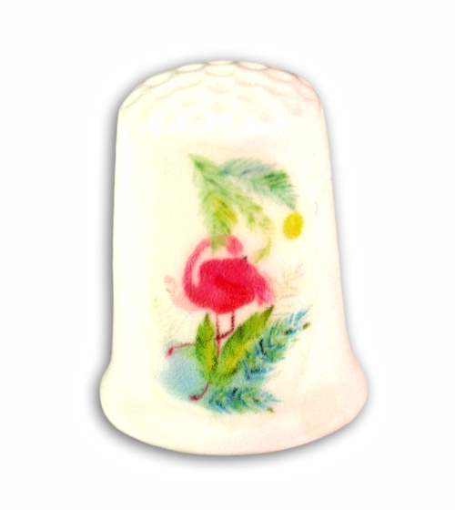 Flamingo Handmade Collectible Thimbles