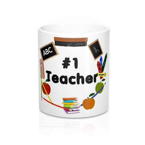 No. 1 Teacher Coffee Mugs 11oz Gift