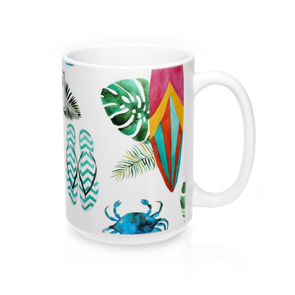 Head to the Beach Coffee Mug 15oz, Ceramic