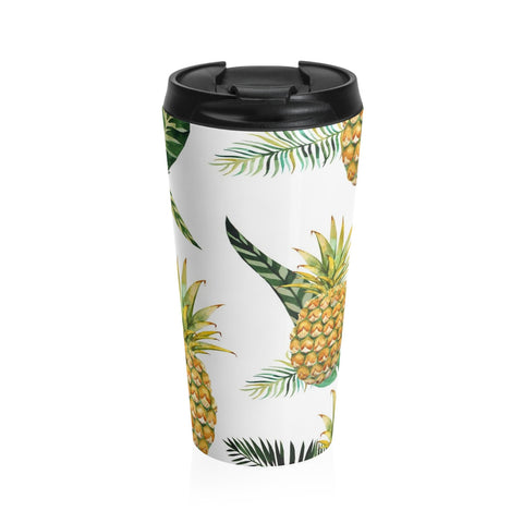 Welcome Pineapple Stainless Steel Travel Mugs 15 oz
