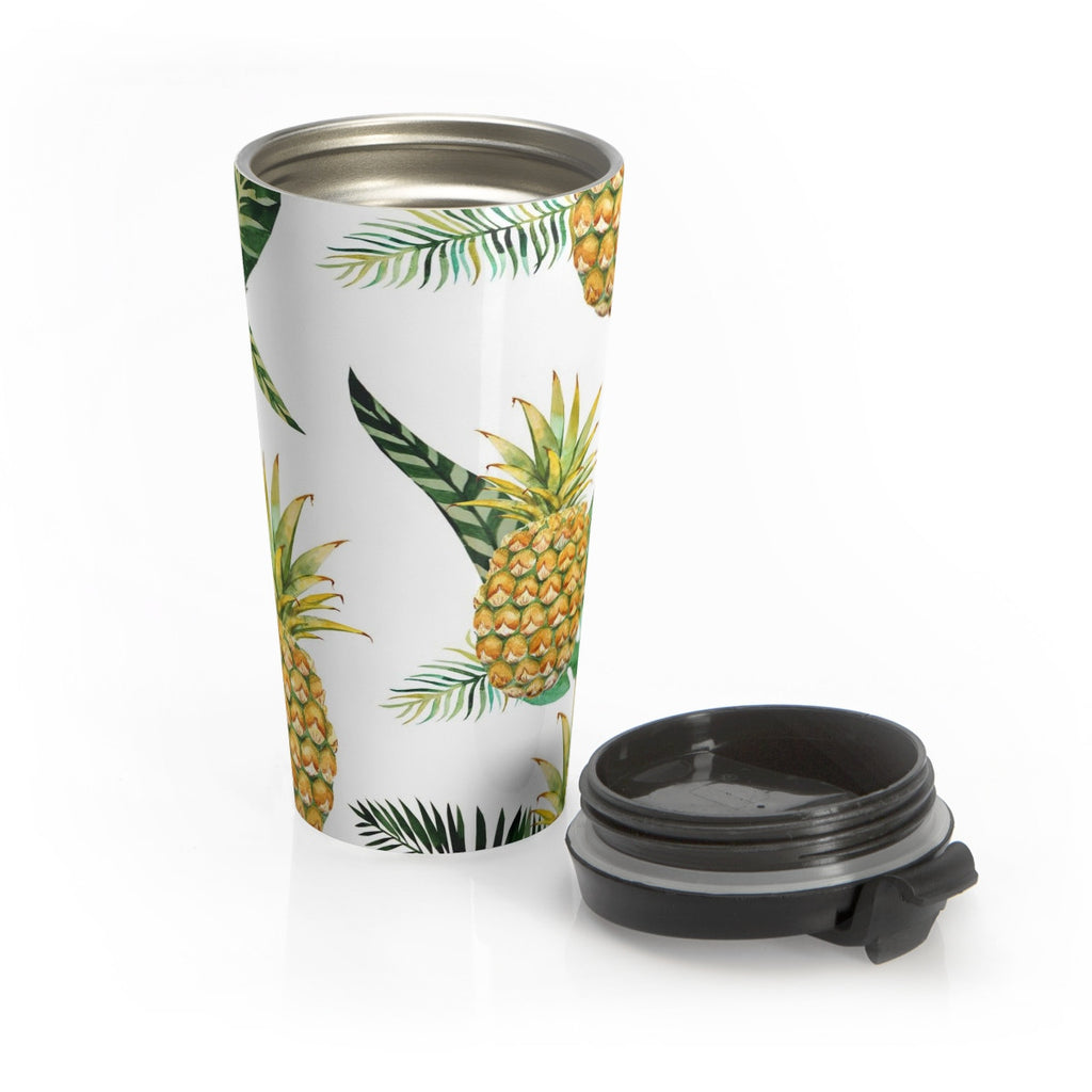 Welcome Pineapple Stainless Steel Travel Mugs 15 oz