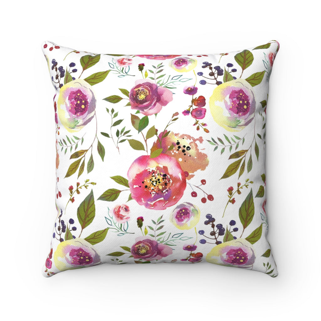 Pink Rose Decorative Throw Pillows Home Decor 4 Sizes