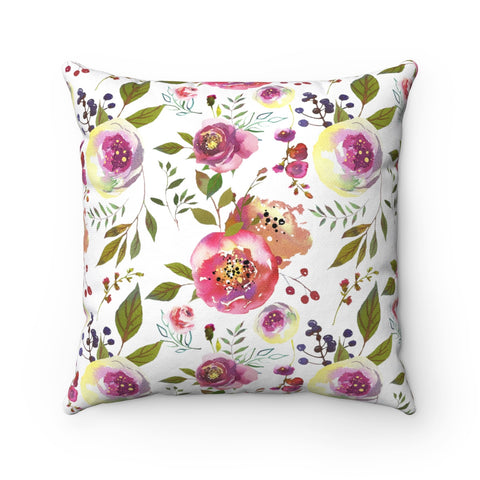 Pink Rose Decorative Throw Pillows Home Decor 4 Sizes