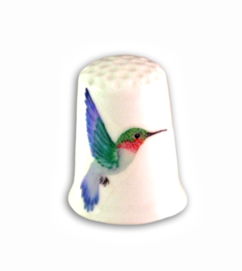 Hummingbird Handmade Collectible Thimbles