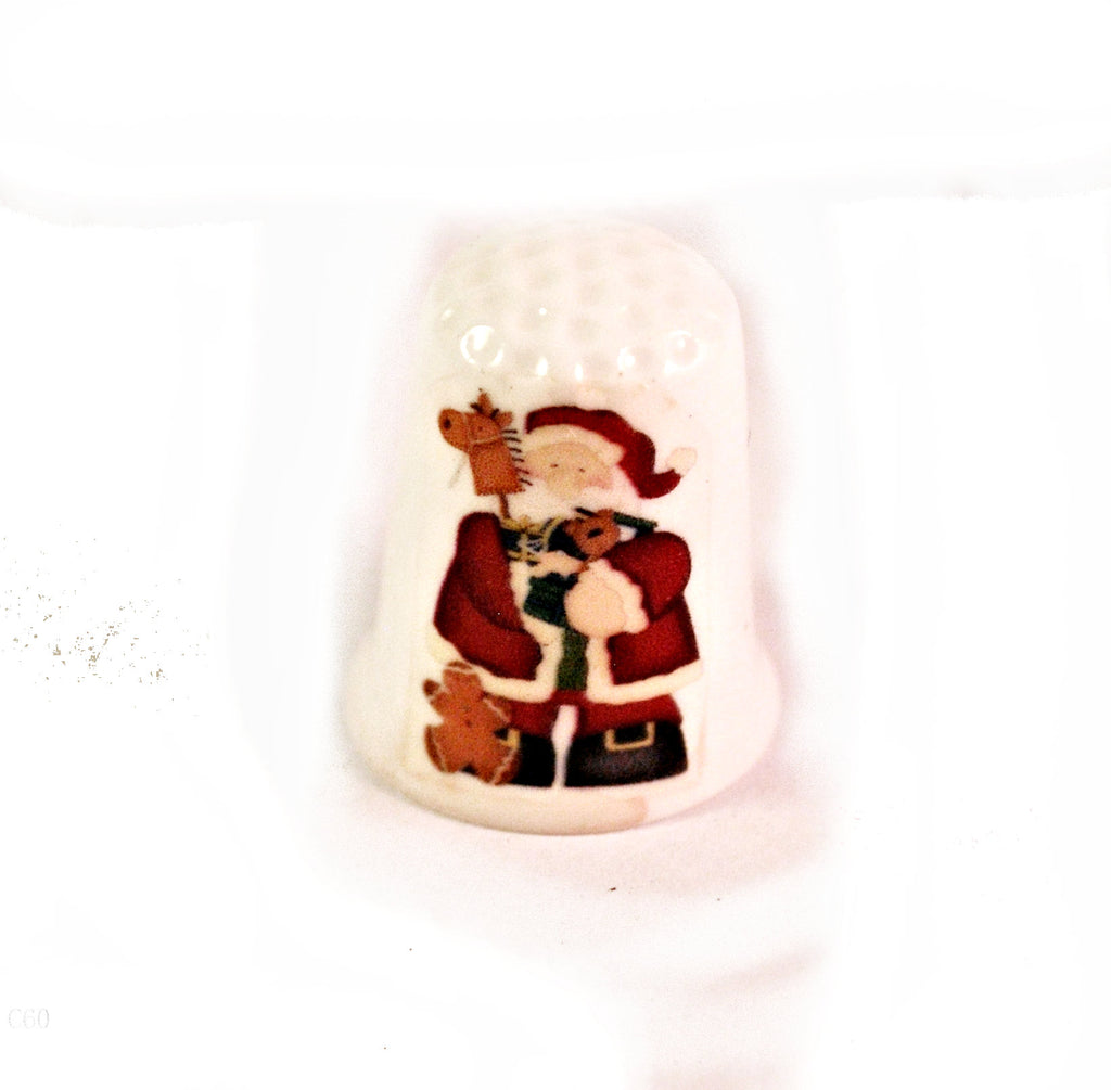 Naughty or Nice Christmas Santa Handmade Collectible Thimbles