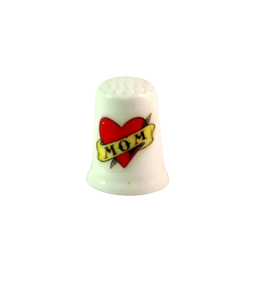 Mom Tattoo Mothers Day Handmade Collectible Thimbles