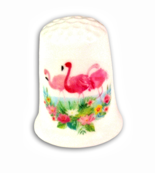 Flamingo Handmade Collectible Thimbles