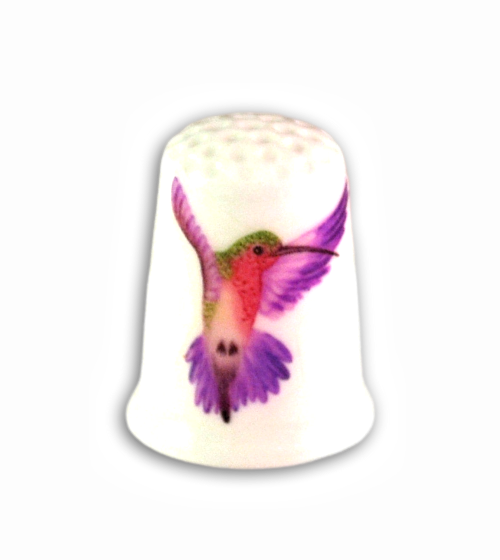 Hummingbird Handmade Collectible Thimbles