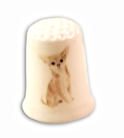 Chihuahua Dog Collectible Thimbles Decorative Handmade