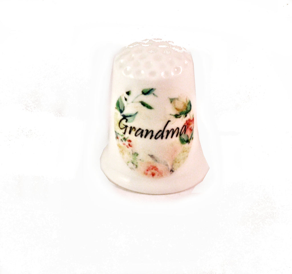 Grandma Collectible Thimbles Decorative Handmade