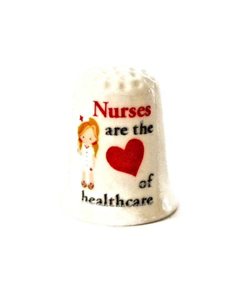Nurse RN Heart of Healthcare Collectible Thimbles Decorative Handmade
