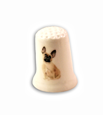 French Bulldog  Dog Handmade Collectible Thimbles