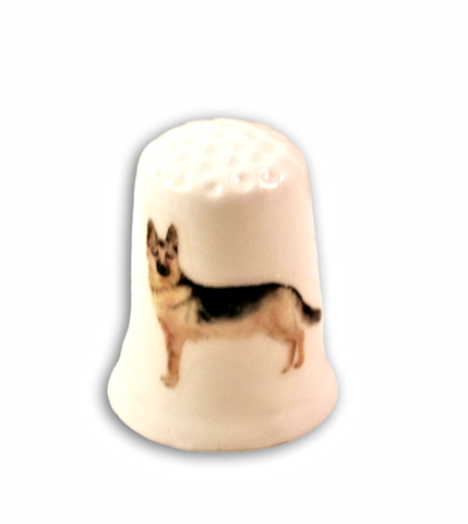 German Shepherd Dog Handmade Collectible Thimbles