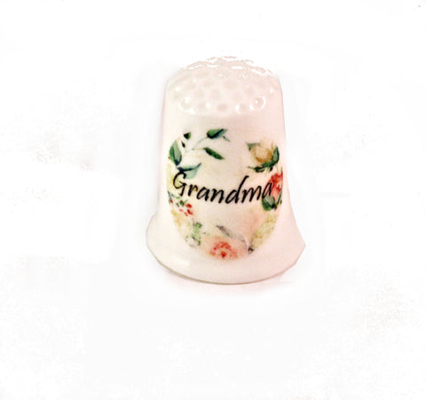 Grandma Collectible Thimbles Decorative Handmade