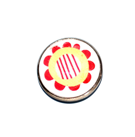 Yellow Red Flower Kitchen Magnet for Fridge, Refrigerator Magnets