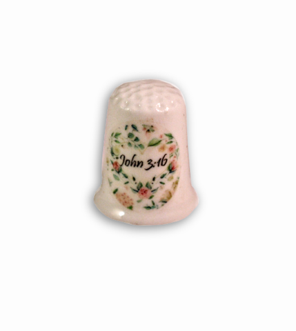 John 3:16 Bible Verse Collectible Thimbles Decorative Handmade