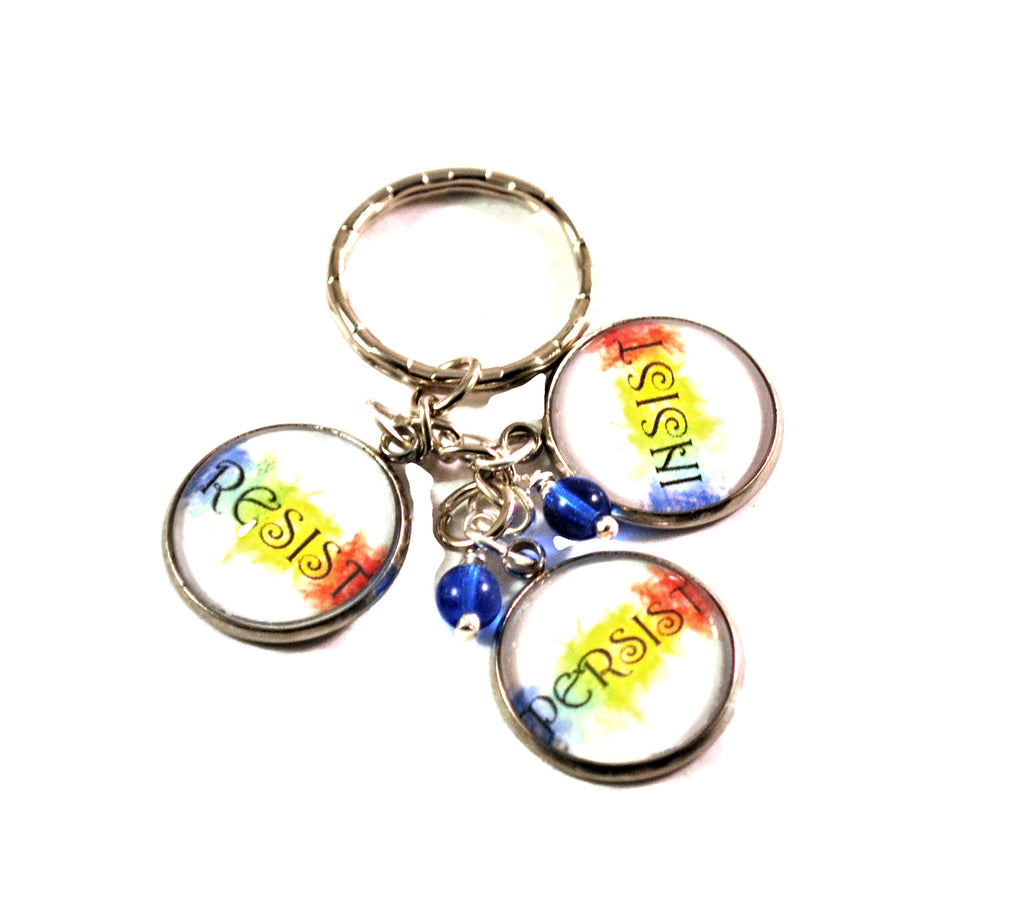 Resist Key Chain, Women's Movement Keyrings for Women, Political