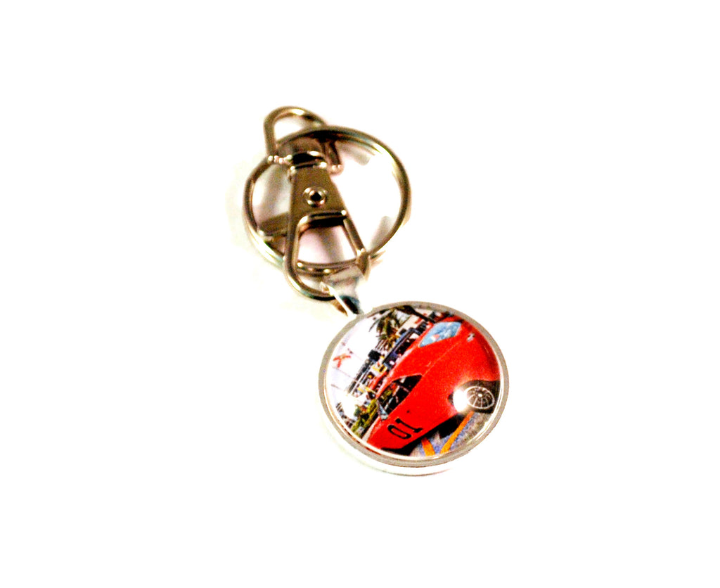 General  Lee 1969 Dodge Charger Muscle Car Hot Rod Keyrings for Men