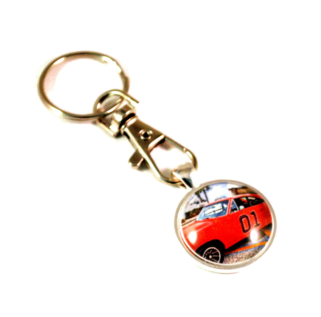 General  Lee 1969 Dodge Charger Muscle Car Hot Rod Keyrings for Men