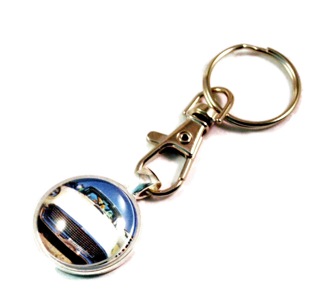 1957 Ford Thunderbird Muscle Car Hot Rod Key Chain Keyrings for Men