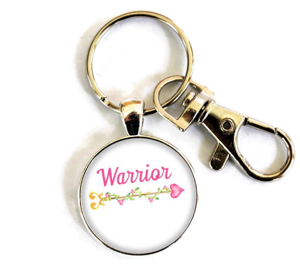 Warrior Women's Purse Charm Keychain Handmade Keyrings for Women