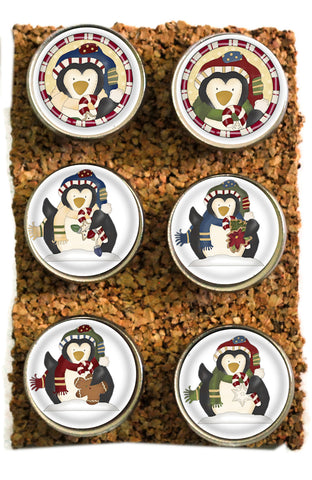 Large Christmas Penguin Decorative Push Pins Thumbtacks and Corkboard Pushpins for Bulletin Boards