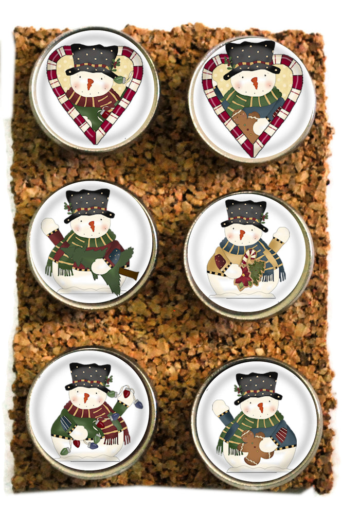 Large Christmas Snowman Decorative Push Pins Thumbtacks and Corkboard Pushpins for Bulletin Boards