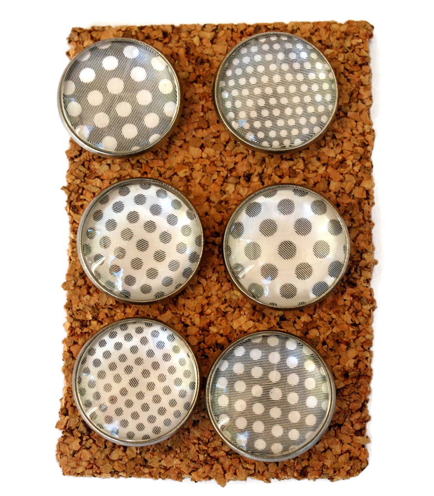 Large Grey Dot Decorative Push Pins Thumbtacks and Corkboard Pushpins for Bulletin Boards