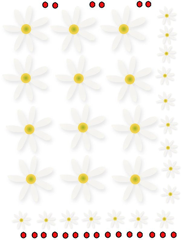 Daisy Waterslide Decals