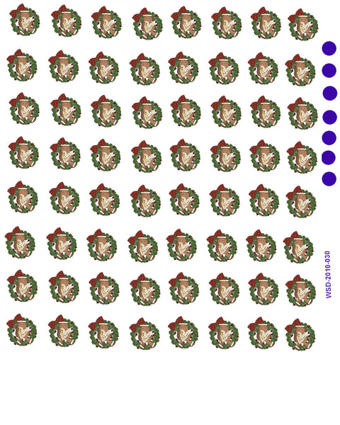 Christmas Wreath Waterslide Decals – BlueMorningExpressions