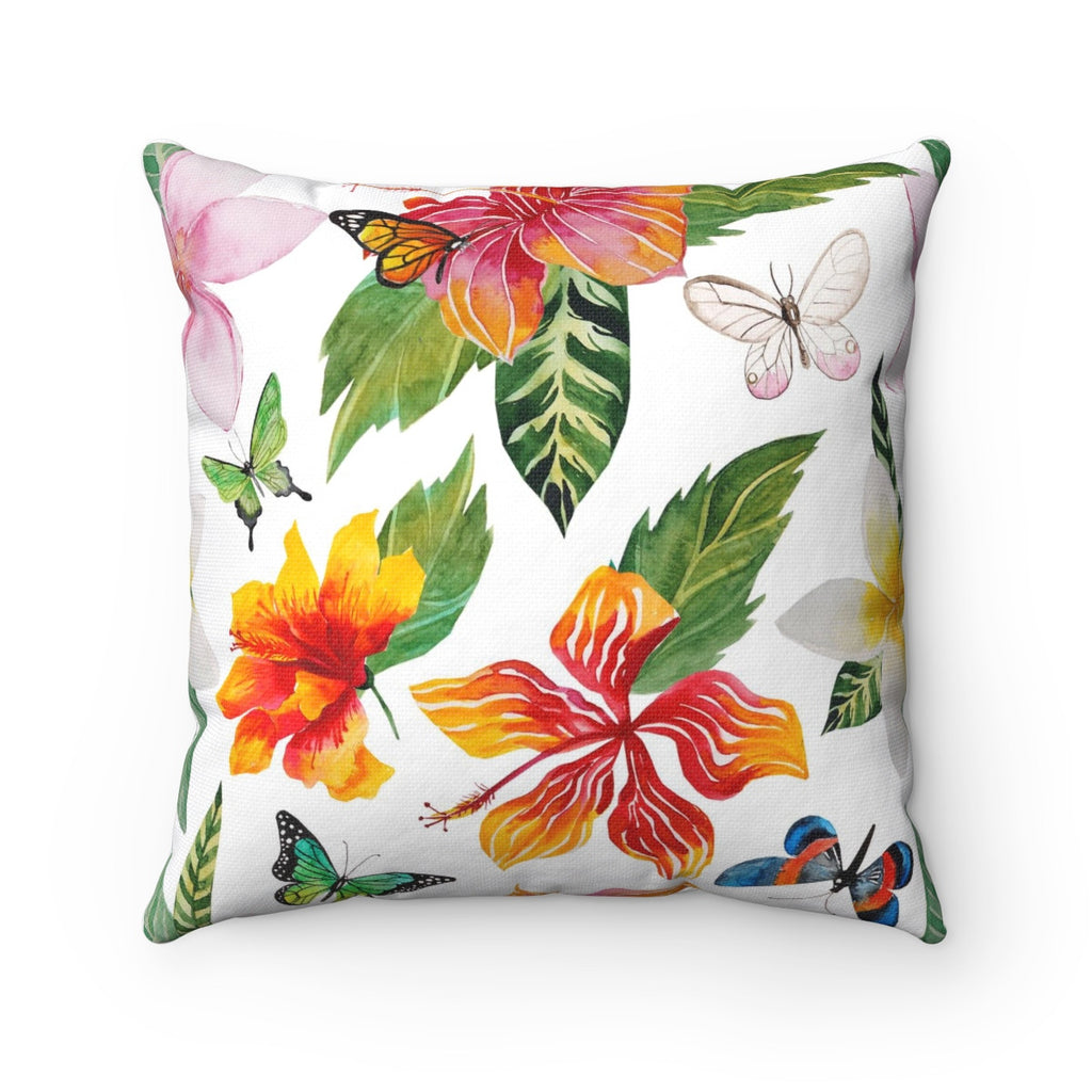 Hibiscus Flower Tropical Decorative Throw Pillows, Beach Home DecorHibiscus Flower Tropical Decorative Throw Pillows, Beach Home Decor