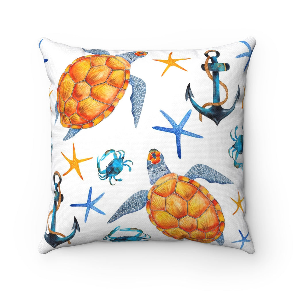 Sea Turtle Decorative Throw Pillows, Beach House Home Decor
