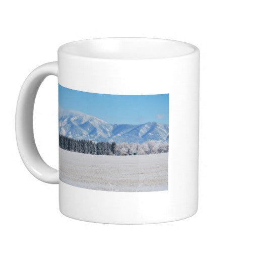 Bozeman Montana Rocky Mountain Winter Coffee Mugs 11oz 15oz Ceramic