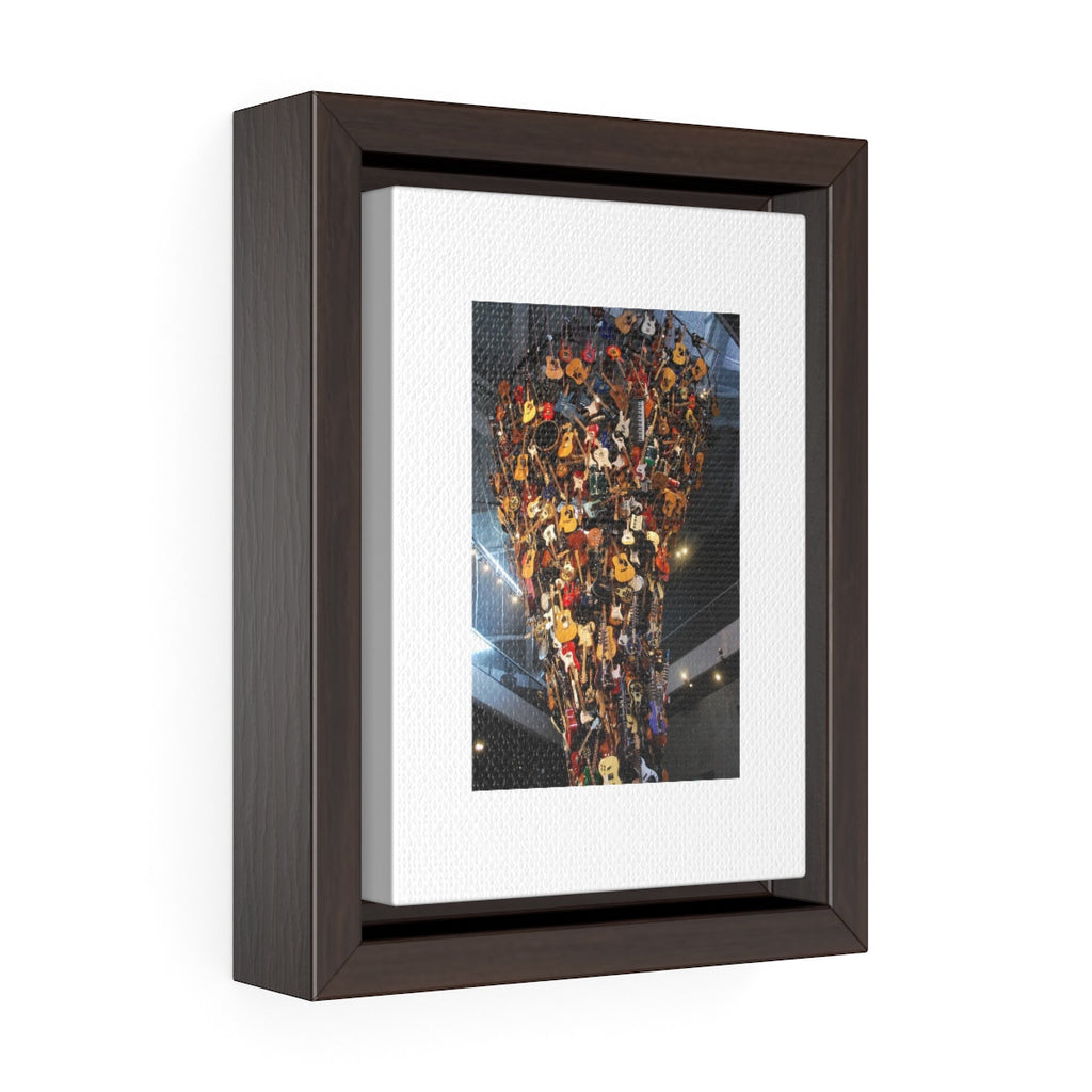 Tower of Guitars Vertical Framed Premium Gallery Wrap Canvas, Wall Art