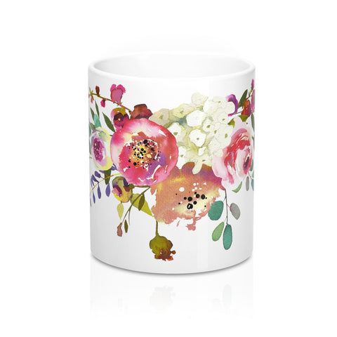 Rose Spray Flower Coffee Mugs for Women