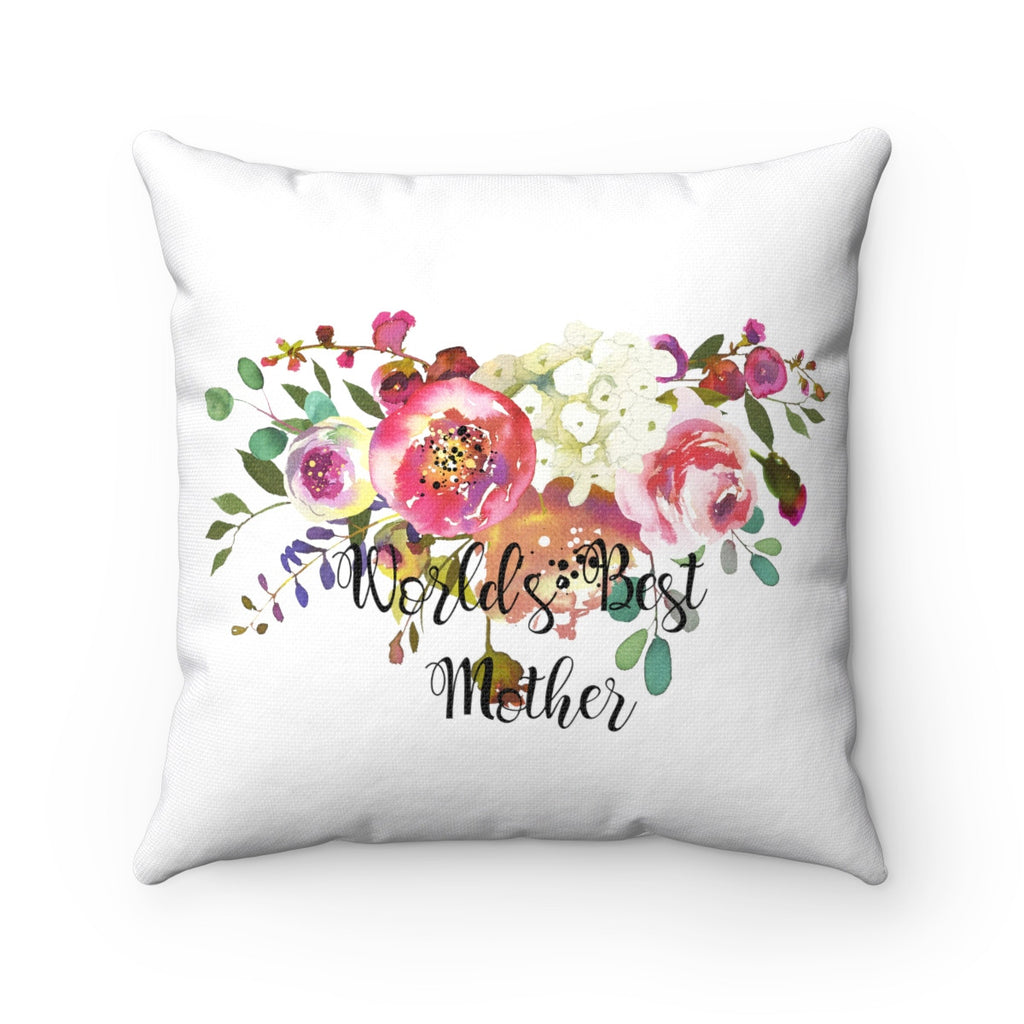 World's Best Mother Decorative Throw Pillows for Mom, Home Decor 