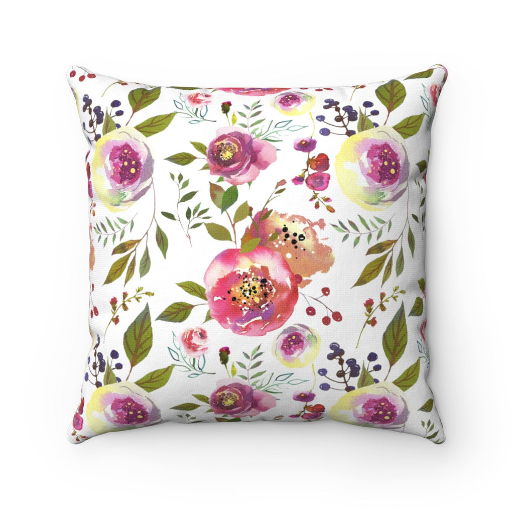 Pink Rose Decorative Floral Throw Pillows Home Decor 4 Sizes