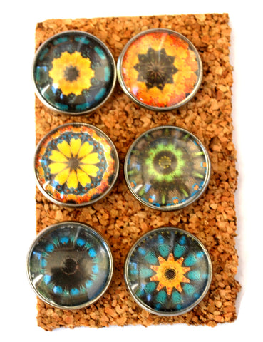 Kaleidoscope Decorative Push Pins Thumbtacks and Corkboard Pushpins for Bulletin Boards