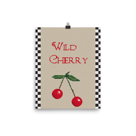 Wild Cherry Kitchen Wall Art Poster Print Home Decor