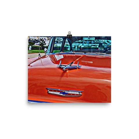 1955 Chevrolet Hot Rod Wall Art Matte Print Poster 