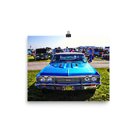 Chevrolet SS Muscle Car Poster Print Wall Art for Guys Home Office Decor 