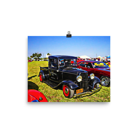 1932 Ford Hot Rod Poster Print Matte Finish for Guys Wall Art 