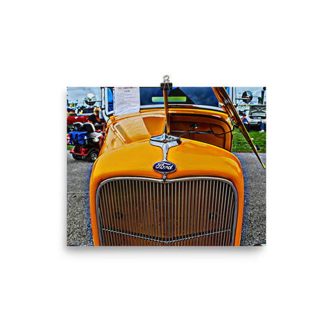 1932 Ford Roadster Hot Rod Poster Car Wall Art Gift for Guys 