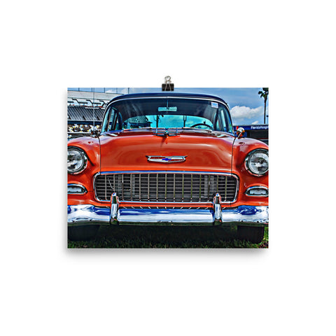 1955 Chevrolet Hot Rod Wall Art Matte Print Poster