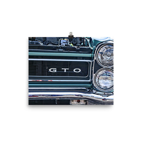 Pontiac GTO Muscle Car Wall Art Poster Print for Guys Home Decor