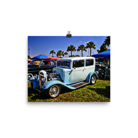 1932 Ford Hot Rod Poster Matte Print for Garage or Office Wall Art